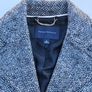 Banana Republic Black and White Textured Jacket